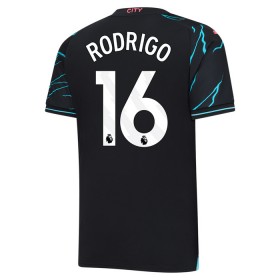 Fotbalový Komplet Manchester City Rodrigo 16 Dětské Alternativní 2023-24 Krátký Rukáv (+ trenýrky)